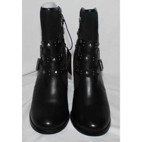 Harley-Davidson Women's Abbey Leather Heeled Motorcycle Fashion Boots NIB SZ 8.5 - Picture 7 of 9